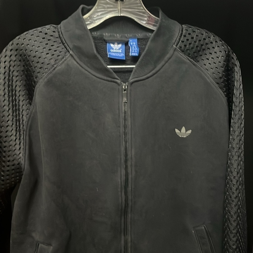 Adidas- black full zip jacket - Picture 2 of 10
